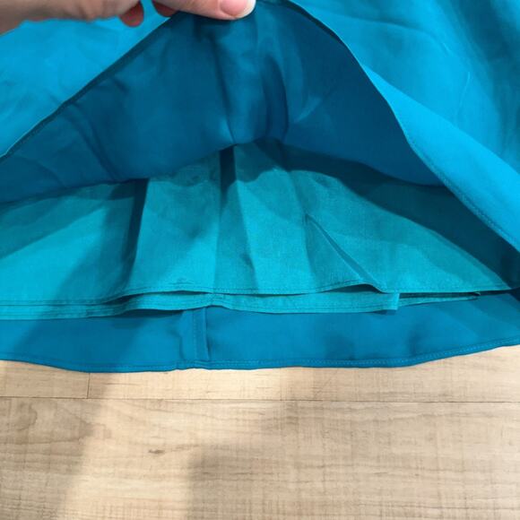 Shoshanna‎ Women's Nahla Dress Size 0 Turquoise Blue Silk Strapless Cocktail NEW - Picture 4 of 10
